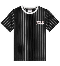 Fila T-shirt - Rifredi - Black/ Egret Striped