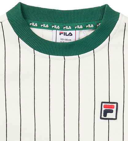 Fila Sweatshirt - Lubaco - Egret/ Black Striped