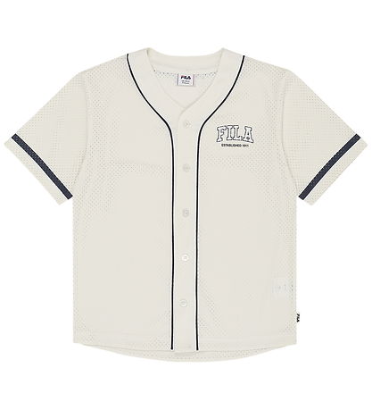 Fila T-shirt - Villanova - Loose Mesh Baseball - Egret
