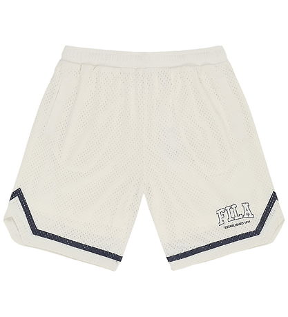 Fila Shorts - Villanova - Loose Mesh Basketball - Egret