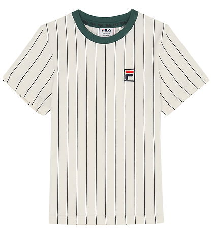 Fila T-shirt - Lubaco - Egret/ Black Striped