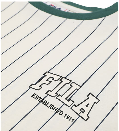 Fila T-shirt - Rifredi - Egret/ Black Iris Striped