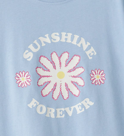 Name it T-shirt - NkfVigea - Chambray Blue/Sunshine