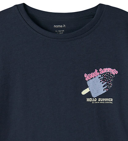 Name it T-shirt - NkfViolet - Navy Blazer/Summer