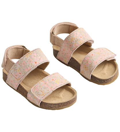 Wheat Sandaler - Alphie - Coral Flowers