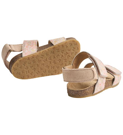 Wheat Sandaler - Alphie - Coral Flowers