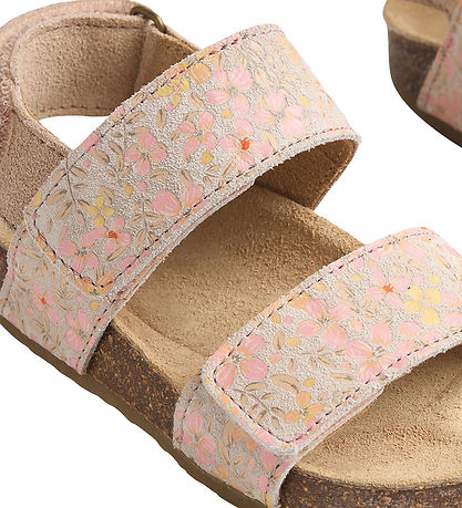 Wheat Sandaler - Alphie - Coral Flowers