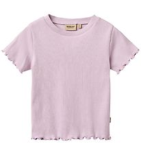 wheat T-shirt - rib - Alicia - Lavender