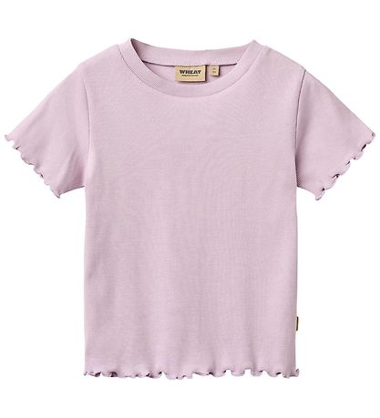 wheat T-shirt - rib - Alicia - Lavender