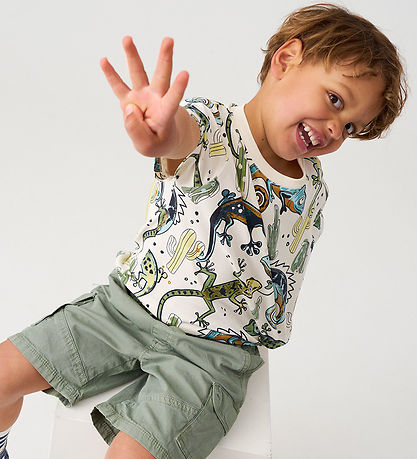 Minymo T-shirt - AOP - Vanilla Ice