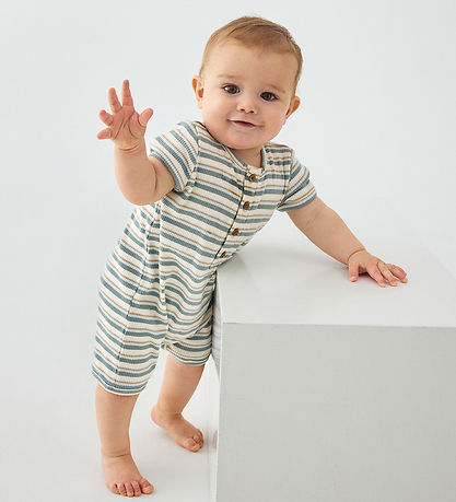 Minymo Sommerdragt - Rib - Lily Pad