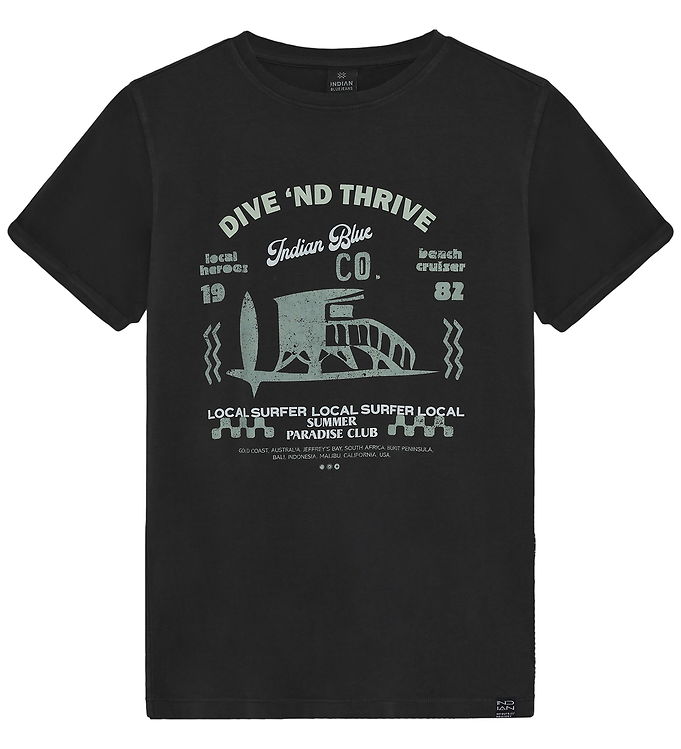 Indian Blue Jeans T-shirt - Washed Grey