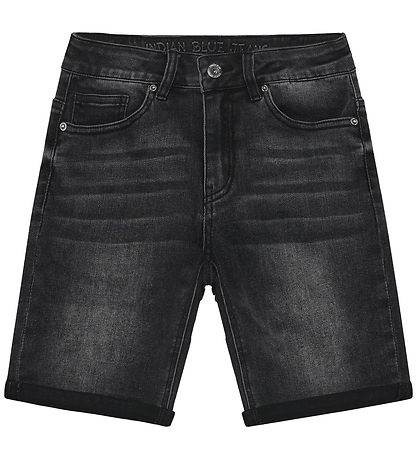 Indian Blue Jeans Shorts - Black Denim