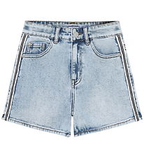 Indian Blue Jeans Shorts - Wide - Used Light Denim