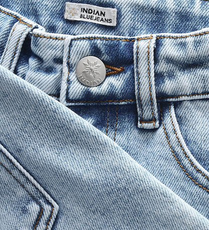 Indian Blue Jeans Shorts - Wide - Used Light Denim