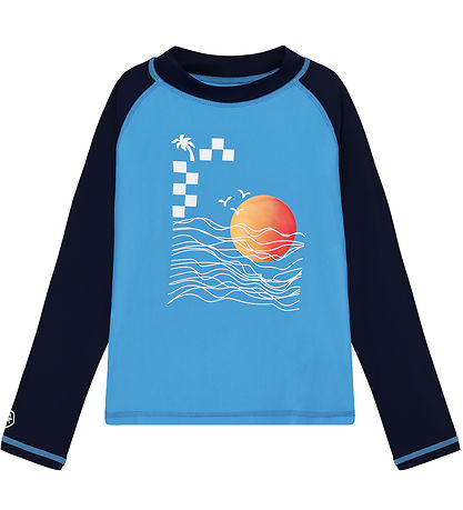 Color Kids Badebluse - UV60 -  Azure Blue