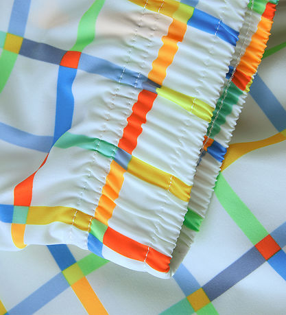 Color Kids Badeshorts - AOP - Snow White