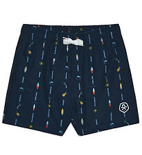 Color Kids Badeshorts - AOP - Dress Blues