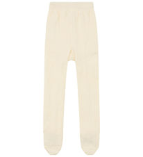 Hust and Claire Strømpebukser - HcFoxie - Uld - Ivory