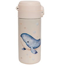 Petit Monkey Termoflaske - 350 ml - Rosa m. Hval