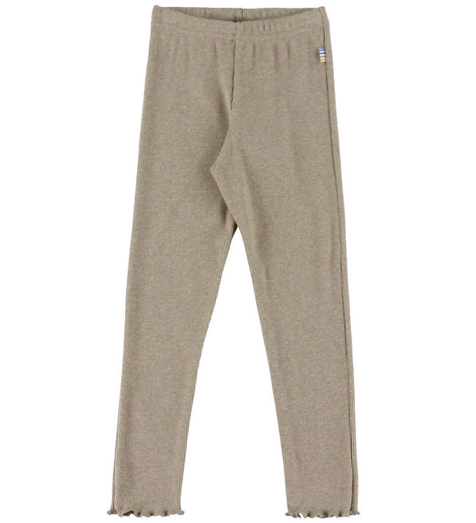 Joha Leggings - Rib - Mørk Beige