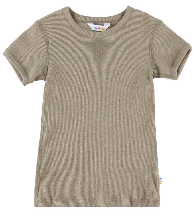 Joha T-shirt - Rib - Mørk beige