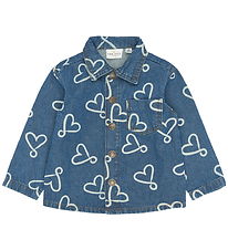 The New Skjorte - TnstShea - Medium Blue Denim AOP