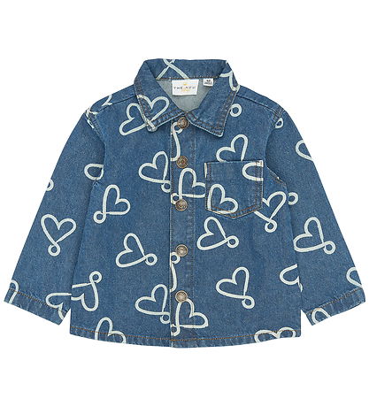The New Skjorte - TnstShea - Medium Blue Denim AOP