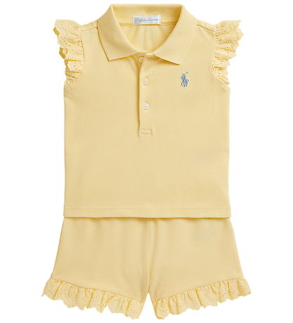 Polo Ralph Lauren Sæt - T-shirt/Shorts - Bird Yellow