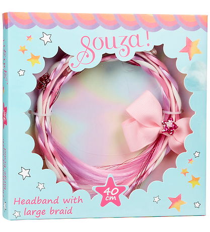 Souza Udklædning - Hårbøjle m. Sløjfe - Pink