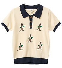Copenhagen Colors Polo - Knitted - Cream w. Kangaroos
