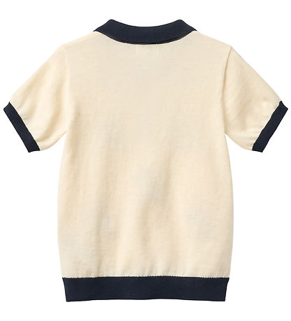 Copenhagen Colors Polo - Strik - Cream m. Kænguruer