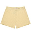 Copenhagen Colors Shorts - Pointelle Heart - Pale Yellow