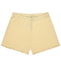 Copenhagen Colors Shorts - Pointelle Heart - Pale Yellow