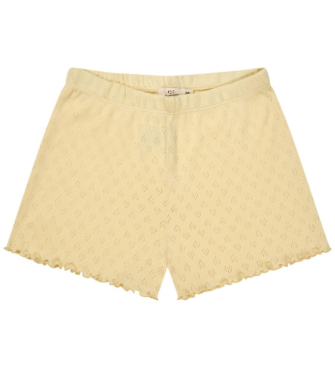 SHORTS M. HJERTE MØNSTER - PALE YELLOW - PALE YELLOW / 98