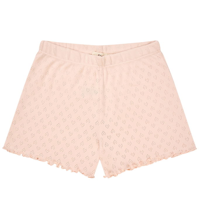 Copenhagen Colors Shorts - Pointelle Heart - Dusty Rose