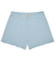 Copenhagen Colors Shorts - Pointelle Heart - Dusty Blue