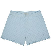 Copenhagen Colors Shorts - Pointelle Heart - Dusty Blue