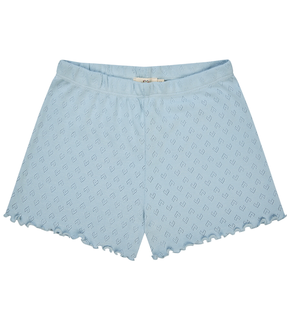 Copenhagen Colors Shorts - Pointelle Heart - Dusty Blue - Copenhagen Colors - 4 Jahre (104) - Shorts