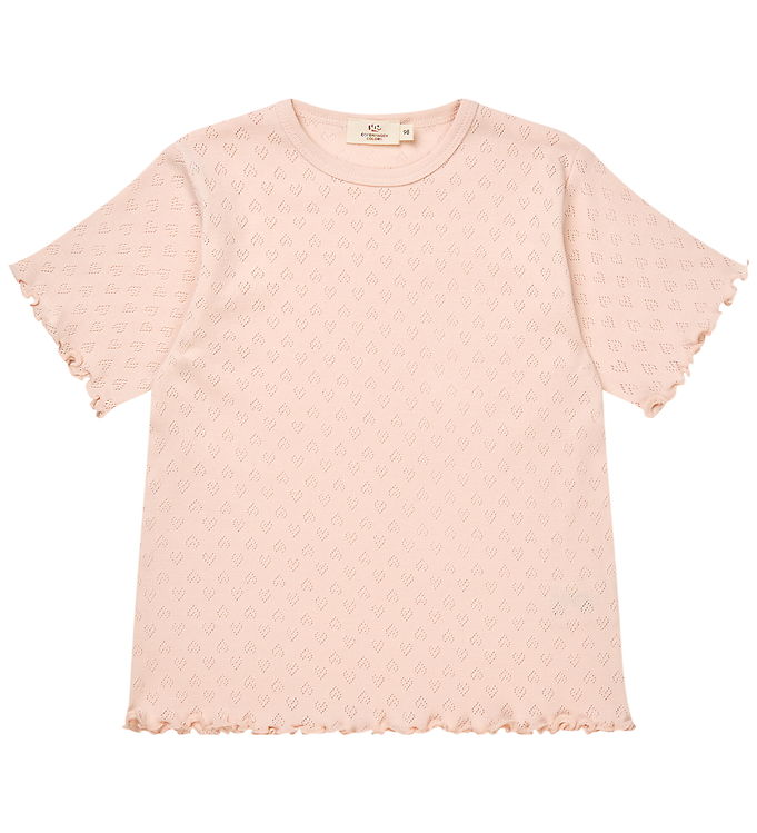 T-SHIRT M. HJERTE MØNSTER - DUSTY ROSE - DUSTY ROSE / 110