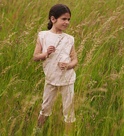 Copenhagen Colors Leggings - Crepe - Pink m. Tern