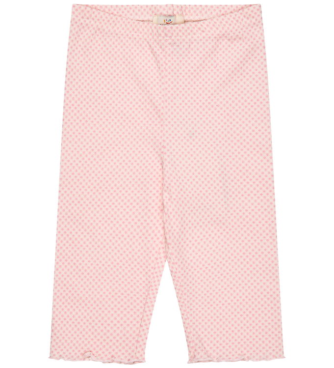 Copenhagen Colors Leggings - 3/4 - Crepe - Pink m. Tern