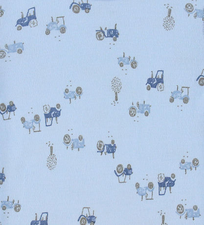 Joha Leggings - Bambus - Lyseblå m. Traktorer