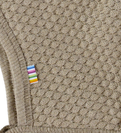 Joha Babyhjelm - 2-lags - Strik - Mørk Beige