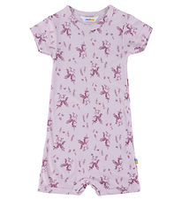 Joha Sommerdragt - Bambus - Lyserød m. Enhjørninger