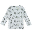 Joha Blouse - Bamboo - Mint w. Dinosaurs