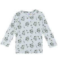 Joha Blouse - Bamboo - Mint w. Dinosaurs