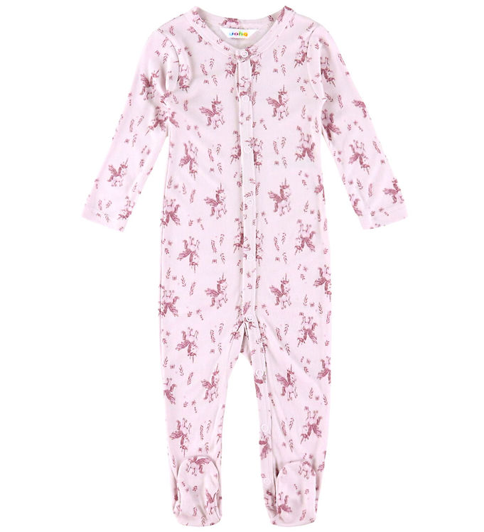 Joha Heldragt - Bambus - Lyserød m. Enhjørninger