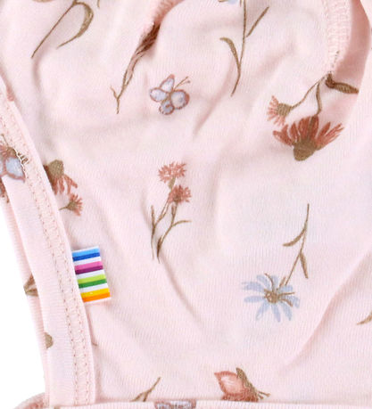 Joha Babyhjelm - Bambus - Lyserød m. Blomster