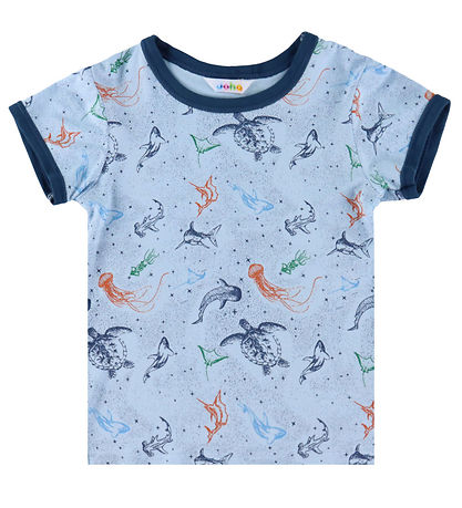 Joha Pyjamasetti - 2 osaa - Bambu - Sininen M. Merieläimet